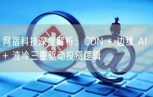 网宿科技深度解析：CDN + 边缘 AI