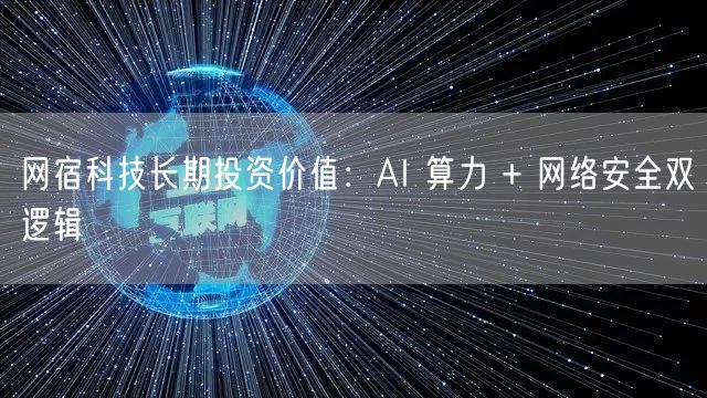 网宿科技长期投资价值：AI 算力 + 网